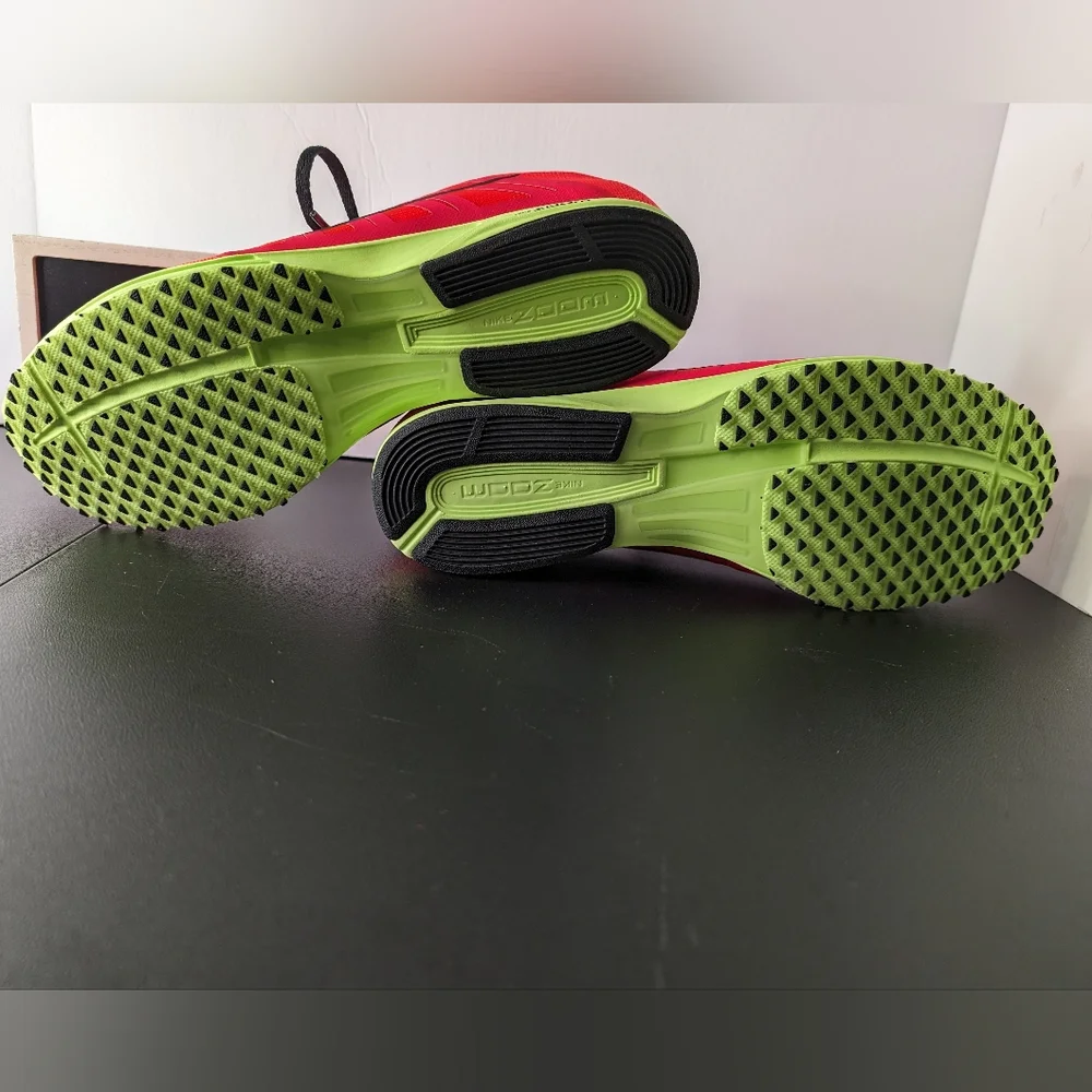 Nike Air Zoom Speed Racer 6 11 NWOT track shoes neon red and‎ green